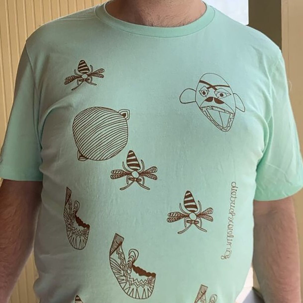 Mint T-Shirt of Fears Original Design by Dietrich Sieling